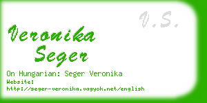 veronika seger business card